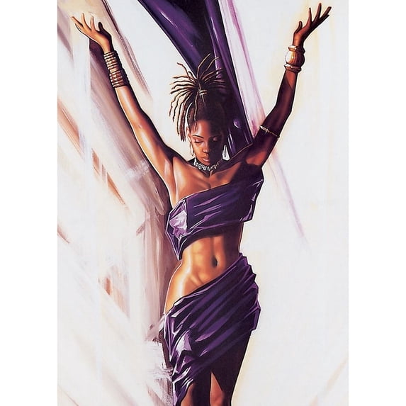 Purple Lady Poster Print (24 x 36) # PD100078
