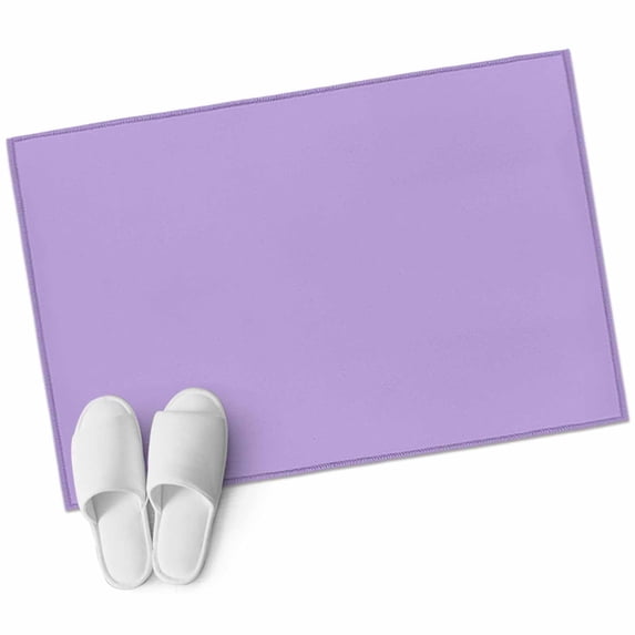 Purple Large Area Rugs for Bedroom Living Room, Soft Non Slip Carpet Bedside Rug, Modern Pure Lavender Purple Rectangular Floor Cover Kitchen Accent Rug 2'x3' for Dining Room/Office