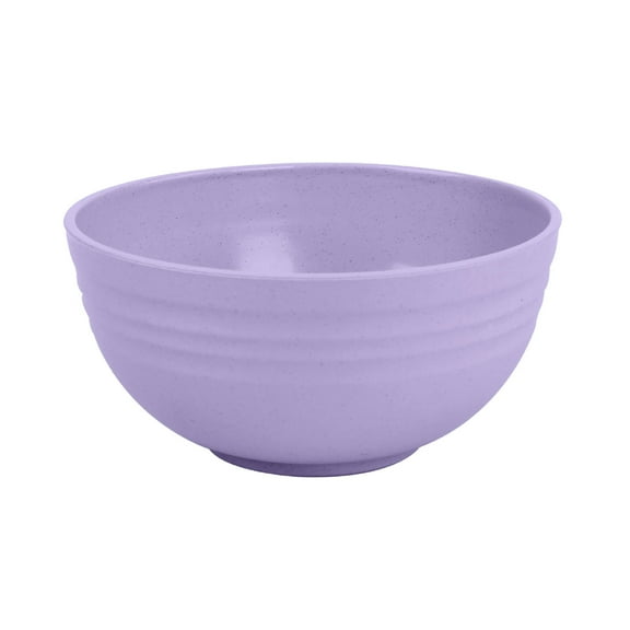 Purple Large Wheat Straw Salad Bowl, Dishwasher Safe For Noodles Fruit Pasta 12Cm Diameter