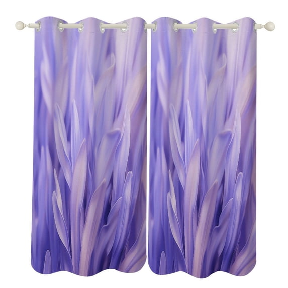 Purple Lavender Blackout Curtains Window Drapes Room Darkening Thermal Insulated Grommets Blackout Curtains, for Living, Dining, Bedroom,2 Panels