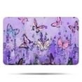 thumbnail image 1 of Purple Lavender Butterfly Scene Bathroom Rugs Mat,Non Slip Microfiber Bathroom Rug,Rubber Backing,Soft Bathroom Mats for Bathroom Floor,Tub and Shower,17x27in(43x68cm), 1 of 5