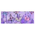 thumbnail image 1 of Purple Lavender Butterfly Scene Kitchen Rug Mat,Kitchen Runner Rugs Non Skid Washable,Decorative Kitchen Floor Mats for Kitchen,Sink,Laundry,17"X47", 1 of 5