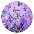 thumbnail image 1 of Purple Lavender Butterfly Scene Round Fitted Tablecloth with Elastic Edge,Dining Table Cover Waterproof,Outdoor Round Tablecloth for Camping,Dining,Indoor and Outdoor, 1 of 7