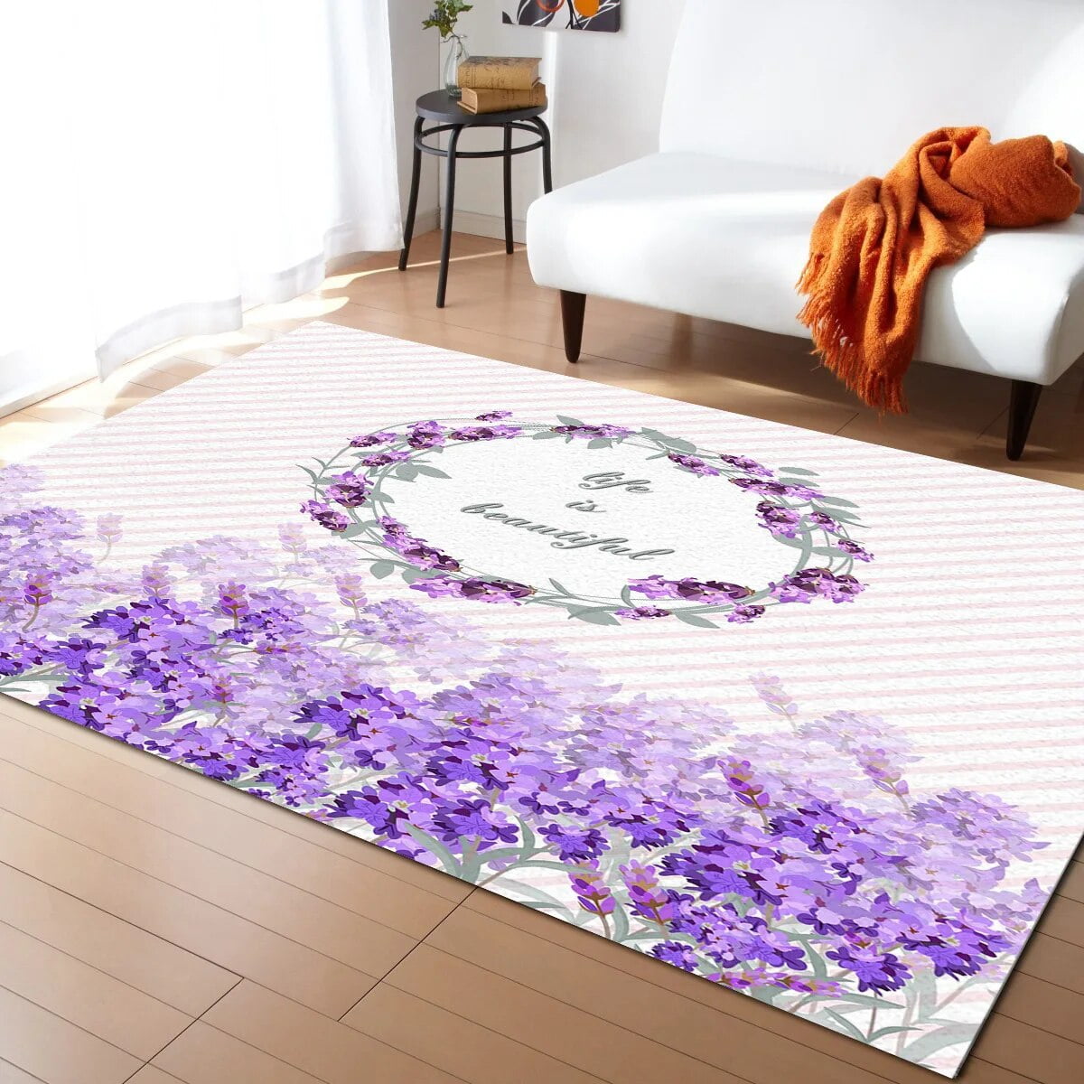 Purple Lavender Carpets for Living Room Home Bedroom Girl Bedside ...