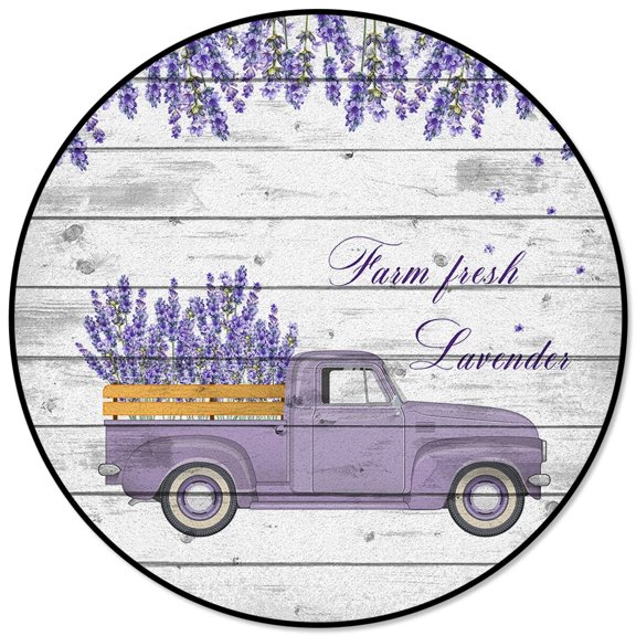 Purple Lavender Dining Table Floor Round Carpet Washable Living Room Coffee Table Mat Prayer Mat Computer Chair Carpet Pet Mat