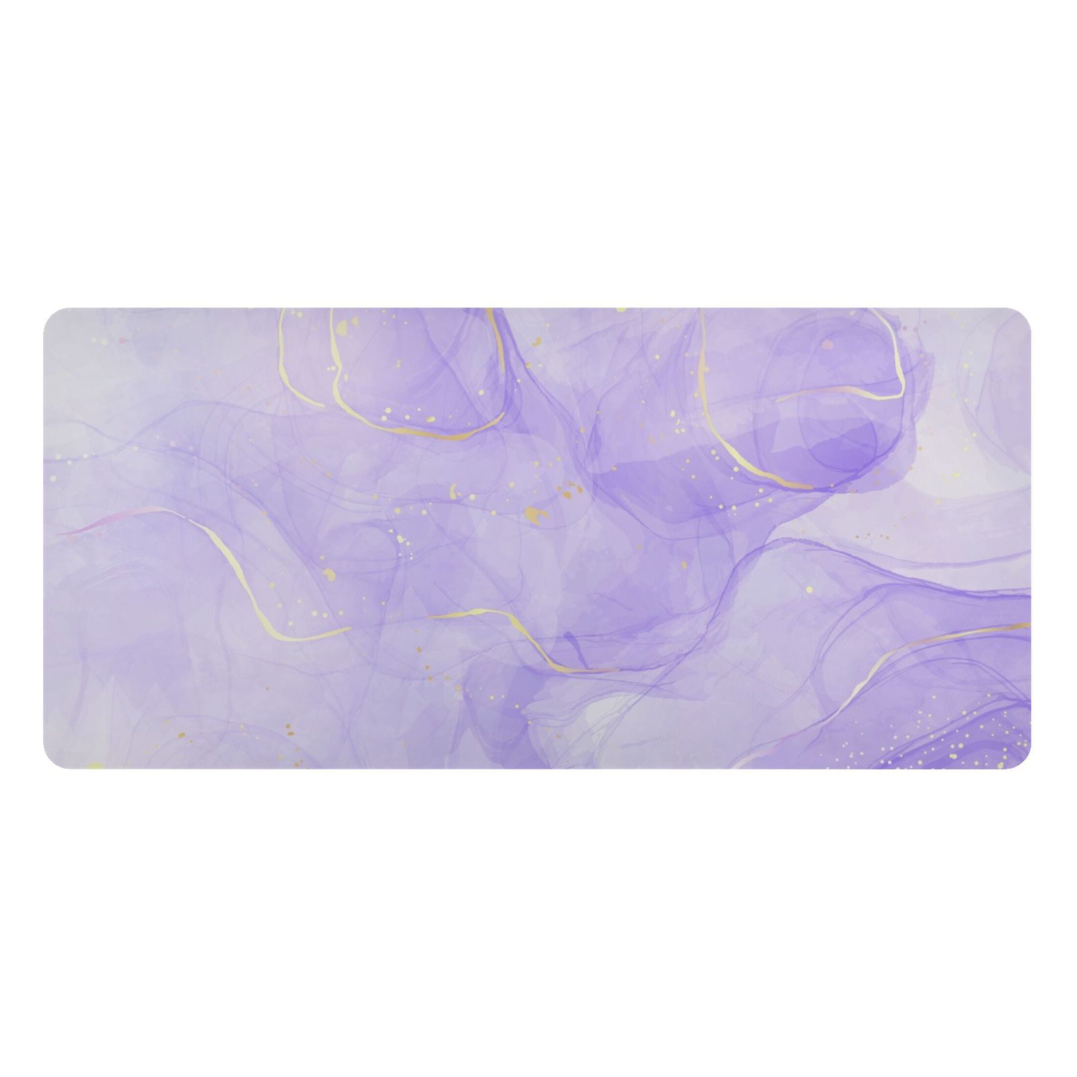 Purple Lavender Liquid Desk Mats Large Mouse Pad Long Keyboard Computer ...