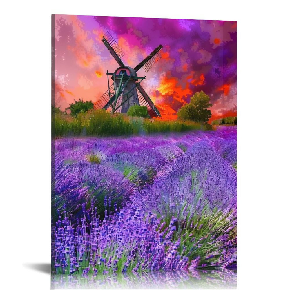 Purple Lavender Pictures Purple Bathroom Wall Decor Nature Mountain