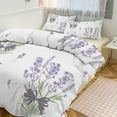 thumbnail image 1 of Purple Lavender Print Bedding Set Couple Bedclothes Pillowcase Customized Home Textiles Bed Set for Bedroom Decoration, 1 of 6