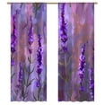 thumbnail image 1 of Purple Lavender Sheer Window Curtains for Living Room Kitchen Bedroom Tulle Voile Hanging Curtain, 1 of 5