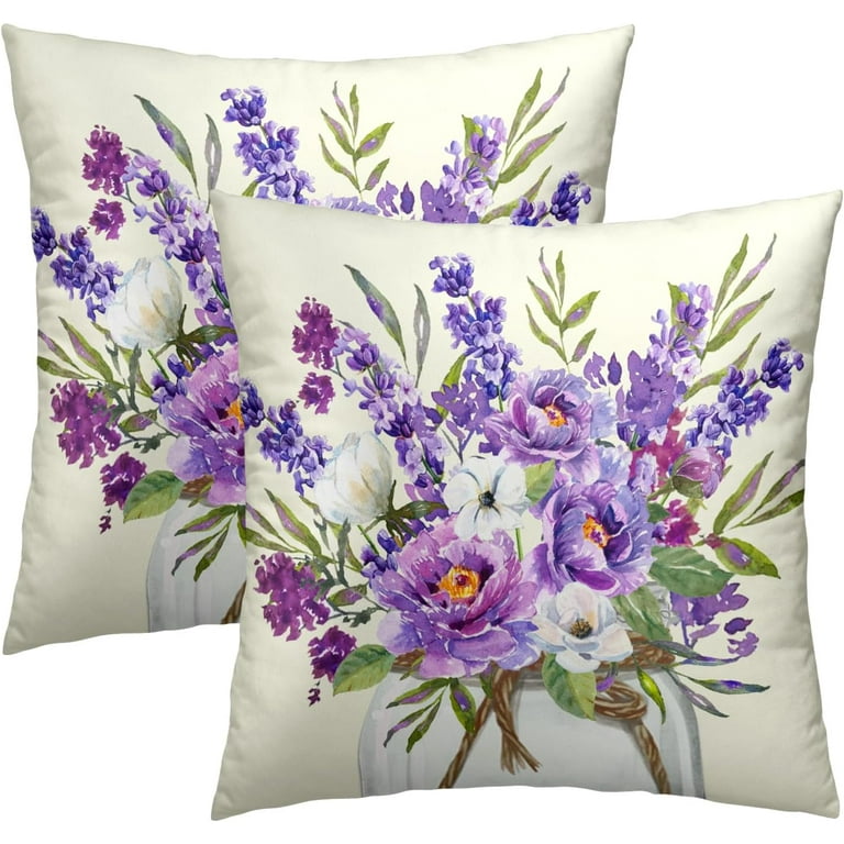 Purple Pillow Covers Lavender Throw Pillows Lavender Purple