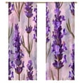thumbnail image 1 of Purple Lavender Tulle Curtains For Living Room Chiffon Sheer Voile Kitchen Bedroom Curtain Drapes, 1 of 5