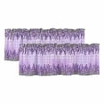 thumbnail image 1 of Purple Lavender Valances for Windows, Decorative Rod Pocket Window Valance Curtains, Spring Watercolor Wildflowers Plant Plaid Short Curtain Drapes for Kitchen/Living Room, 2 Panels, 60" W x 18" L, 1 of 8