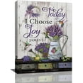thumbnail image 1 of Purple Lavender Wall Art Farmhouse Today I Choose Joy Pictures Canvas Decor Country Flower Hummingbird Painting Prints Framed Artwork for Living Room Bedroom Bathroom 12"x16", 1 of 6