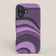 Purple Layered Wave Tough Case for Apple iPhone Series, Polycarbonate ...