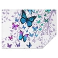thumbnail image 1 of Purple Leaf Butterfly Pattern Rectangle Tablecloth 60"x84",Waterproof Polyester Rectangle Table Cloth, Wipeable Spillproof Polyester Tablecloth for Dining, Camping, Indoor and Outdoor, 1 of 5