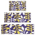 thumbnail image 1 of Purple Leaf Pattern Kitchen Rugs Sets Of 3,Kitchen Runner Rugs Non Skid Washable,Decorative Kitchen Floor Mats for Kitchen,Sink,Laundry,17"x30"+ 17"x47" + 17"x59", 1 of 6