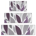 thumbnail image 1 of Purple Leaf Pattern Kitchen Rugs Sets Of 3,Kitchen Runner Rugs Non Skid Washable,Decorative Kitchen Floor Mats for Kitchen,Sink,Laundry,17"x30"+ 17"x47" + 17"x59", 1 of 6