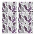 thumbnail image 1 of Purple Leaf Pattern Summer Placemats Table Placemats Set Of 6-Linen Kitchen Washable Placemats Table Mats 11.8"x17.7"Non-Slip Heat Resistant, 1 of 5
