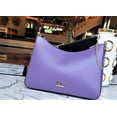 thumbnail image 1 of Purple Leather Crossbody & Shoulder Bag with Detachable Coin Purse - Trendy Italian Carryall for Women - Stylish & Functional, Multiple Compartments - Genuine Leather Luxury, 1 of 3