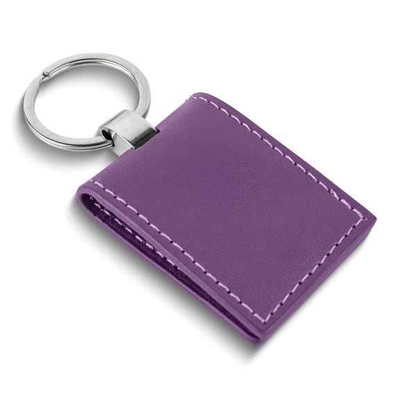 Faux Leather Dual Photo Album Keychain