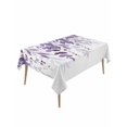 thumbnail image 1 of Purple Leaves Table Cloth, Waterproof Tablecloth for Rectangle Tables, Summer Botanical Reusable Washable Fabric Table Cover for Restaurant Kitchen Dining Tables 60"x120" Watercolor Weeping, 1 of 9