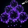 thumbnail image 1 of Wliwwo Purple Thermoplastic Polyurethane LED Lights Clear Bobo Ballons with Battery, 15 Pieces, 1 of 5