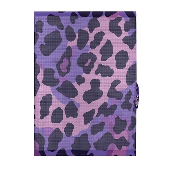 Purple Leo Skin Texture Door Curtain Sheer Privacy Light Filtering Window Panel 1 Panel 25x72 Inch