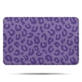 thumbnail image 1 of Purple Leopard Print Bathroom Rugs Mat,Non Slip Microfiber Bathroom Rug,Rubber Backing,Soft Bathroom Mats for Bathroom Floor,Tub and Shower,17x27in(43x68cm), 1 of 5