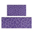 thumbnail image 1 of Purple Leopard Print Kitchen Rugs Sets Of 2,Anti Fatigue Kitchen Mat Rugs Non Slip Washable,Decorative Kitchen Floor Mats for Kitchen,Sink,Laundry,17"x30"+17"x47", 1 of 7