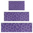 thumbnail image 1 of Purple Leopard Print Kitchen Rugs Sets Of 3,Kitchen Runner Rugs Non Skid Washable,Decorative Kitchen Floor Mats for Kitchen,Sink,Laundry,17"x30"+ 17"x47" + 17"x59", 1 of 6