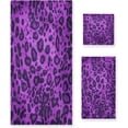 thumbnail image 1 of Purple Leopard Towels 3 Pack Bath Towels for Bathroom Set Soft Cotton Highly Absorbent Lightweight & Quickdry Towel Set 1 Bath Towel,1 Hand Towel,1 Washclothe Wash cloth, 1 of 6