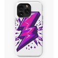 thumbnail image 1 of Purple Lightning Bolt Storm Electric G6162 Phone Case for iPhone17 16 15 14 13 12 11 Pro Max, 1 of 2