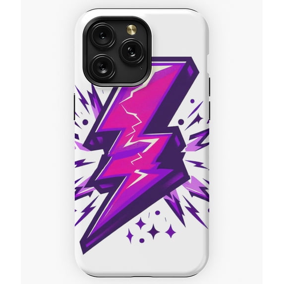 Purple Lightning Bolt Storm Electric G6162 Phone Case for iPhone17 16 15 14 13 12 11 Pro Max