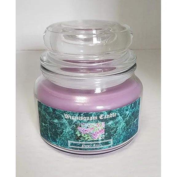 Purple Lilac, 8Oz Jar Candle, Winnisquam Candle