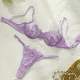 thumbnail image 1 of Purple Lingerie Set Floral, 1 of 5
