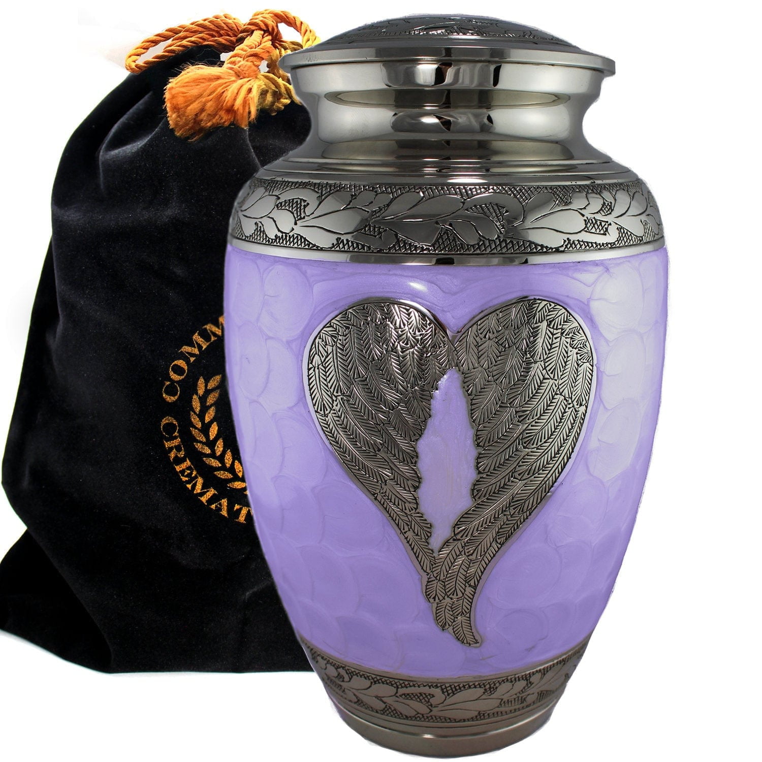 Purple Loving Angel Urns for Cremation Ashes Large Urn XL or Small