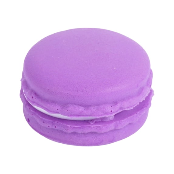Purple Macaron Squishy Toy with Fast Rebound Pu Foam, Single Piece, Purple Design, for Relaxation And, Simulated Toy
