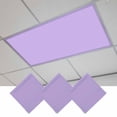 thumbnail image 1 of Purple Magnetic Fluorescent Light Covers for Ceiling Lights 2 x 4 Feet, Modern Pure Lavender Purple Office Classroom Kitchen Drop Ceiling Light Covers Lighting Filters Shade Panel 3 Packs, 1 of 9