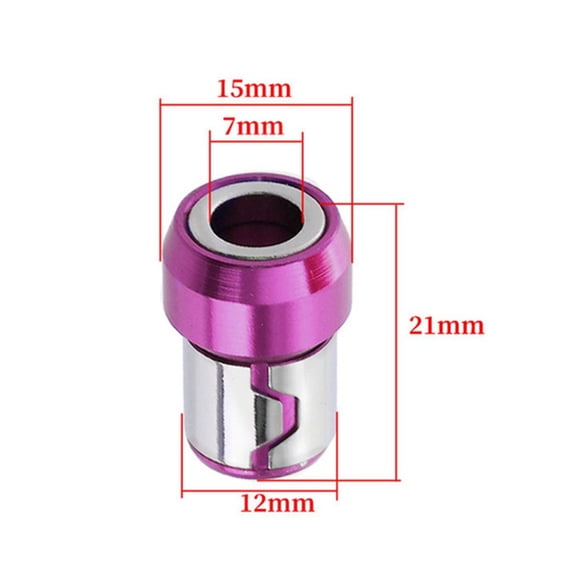 Purple Magnetic Screwdriver Bits Heads Magnetizer Magnetic Ring For 6.35Mm Hex