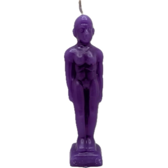 Purple -Male Figure Image Candle -(1pc) Vela Morada de Imagen Hombre -Spell,Spell Work,Ritual,Magic,Esoteric, CN-5G