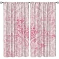 thumbnail image 1 of Purple Mandala Blackout Curtains, Victorian Jacquard Flowers Rod Pocket Curtains, Dust-Proof Easy to Clean Drapes Apply to Living Room Bedroom Kitchen Dining Room Kid Room Balcony-W84xL84in, 1 of 6