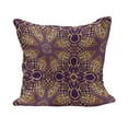 thumbnail image 1 of Purple Mandala Fluffy Throw Pillow Cushion Cover, Bohemian Motif Style Design Universe Image, Decorative Square Accent Pillow Case, 40" x 40", Purple Yellow, by Ambesonne, 1 of 5
