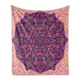 thumbnail image 1 of Purple Mandala Soft Flannel Fleece Throw Blanket, Abstract Flower Circle Shaped Universe Eastern Image, Cozy Plush for Indoor and Outdoor Use, 70" x 90", Multicolor, by Ambesonne, 1 of 6