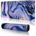 thumbnail image 1 of Purple Marble Gaming Mouse Pad Large,Anime Mouse pad Gaming Desk Mat Desk Accessories,31.5 x 11.8In Computer Mouse Pads for Desk,Extended Desk Pad XL Mousepad with 3mm Non-Slip Base and Stitched Edge, 1 of 6