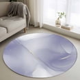 thumbnail image 1 of Purple Marble Round Area Rug 3Ft Washable Small Circle Rugs for Kitchen Entryway, Modern Minimalism Abstract Aesthetic Art Non-Slip Carpet Floor Mats Indoor Outdoor Carpet Runner Aesthetic Home Decor, 1 of 8