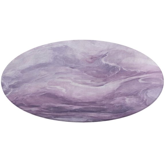 Purple Marble Rugs Trea Rugs Not-Slip Round Rugs Area Carpets for Living Room Carpet