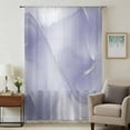 thumbnail image 1 of Purple Marble Sheer Curtains 45" Long for Bedroom, Modern Minimalism Abstract Aesthetic Art Light Filtering Privacy Drapes, Breathable Semi Sheer Short Window Treatment for Kitchen Cafe Bathroom, 1 of 9