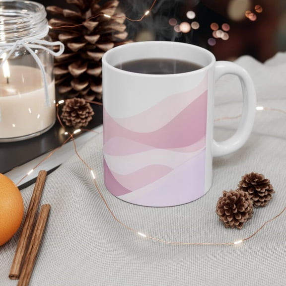 Purple Mauve Coffee Mug, Pretty Purple Tea Cup, Light Purple Pink Cup, Gift Purple Color Lovers, Gift Her, Gift Mom Gift Him.