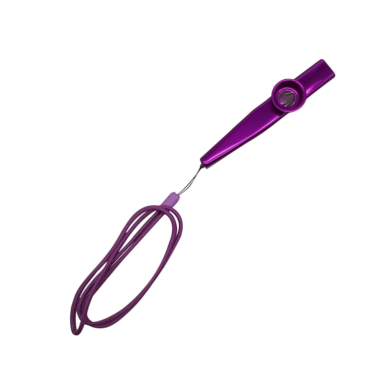 kazoo Silver Metal Kazoo With Strap - Silver Accompaniment