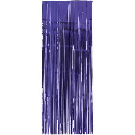 Purple Metallic Foil Door Curtain (1ct)